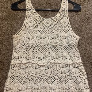 Maurices lace tank top